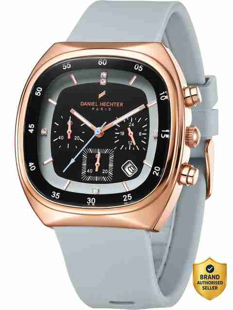 Daniel Hechter Bercy Collection Men's Square Dial Silicon Watch - Image 5