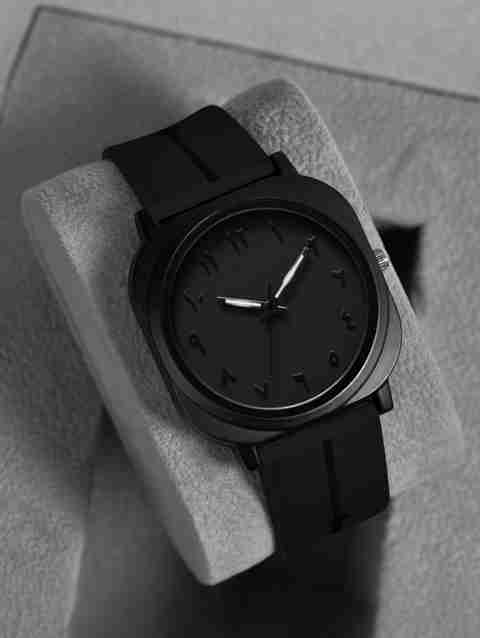 SANGANI Arabian Dial Square Silicone Strap Analog Watch for Men - Image 5