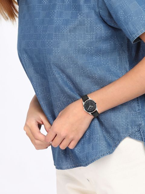 Titan Workwear Black Dial Black Leather Strap Analog Watch - For Women NT2639SL01,NU2639SL01 - Image 6