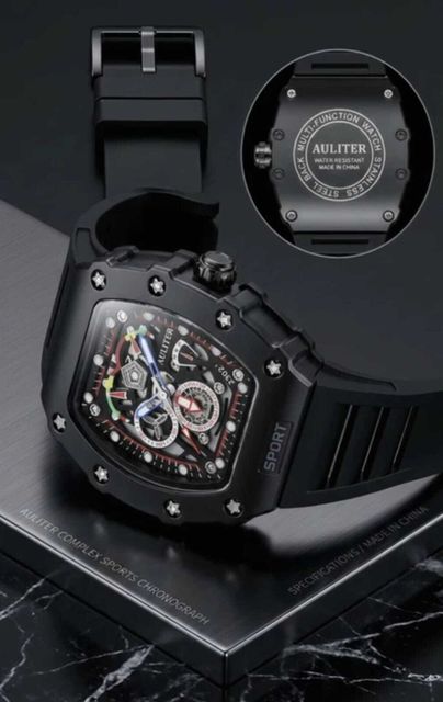 Sartaj Analog Watch - For Men Premium Luxury Skeleton Square Analog Sports Watch For Men - Image 8
