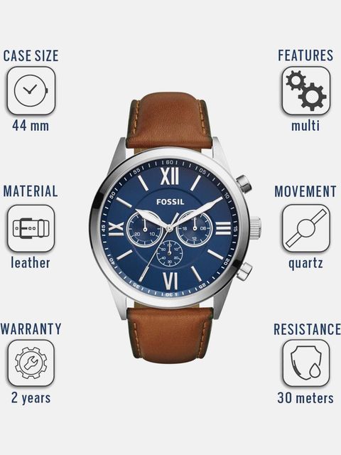 FOSSIL FLYNN Analog Watch - For Men BQ2125 - Image 8