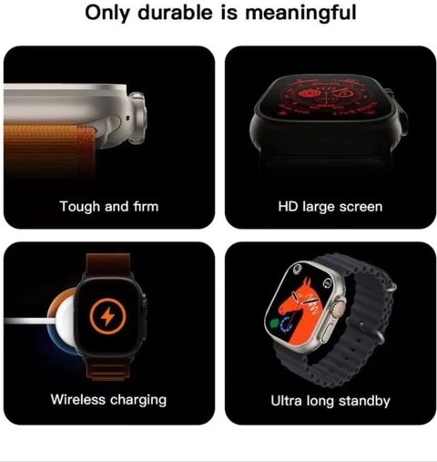 Zock T800 Ultra Biggest Display Smart Watch Digital Watch - For Men Smart Watch - Image 8