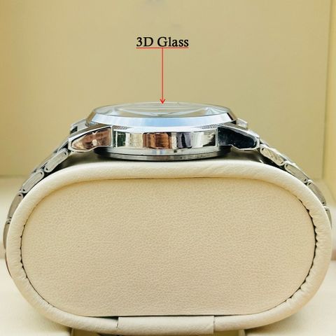REESKY Day & Date Function Watch With White Coated Dial, Stainless Steel Chain Analog Watch - For Men OHHO - 01 Silver - Image 7