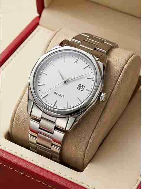 NAXWATCH Men's Silver Sky Blue Analog Quartz Watch Analog Watch - For Men NWavm040 - Image 2