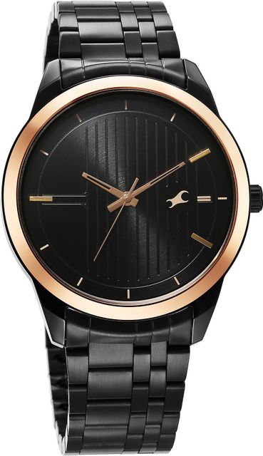Fastrack Stunners Black Dial Steel Strap Analog Watch NT3308KM01 - Image 5