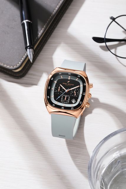 Daniel Hechter Bercy Collection Men's Square Dial Silicon Watch - Image 7