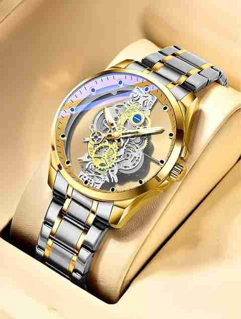 house of common ClaasyMen Premium Skeleton Analog Watch - Image 5