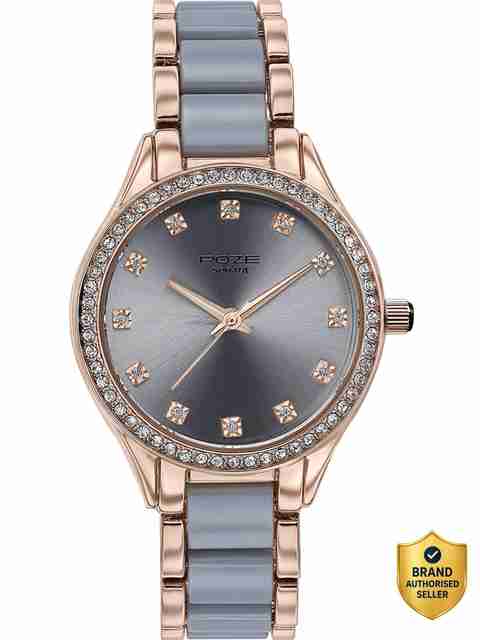 Sonata Poze Color Sway Quartz Grey Round Dial Women's Watch Analog Watch - For Women SP80054KM02W - Image 5