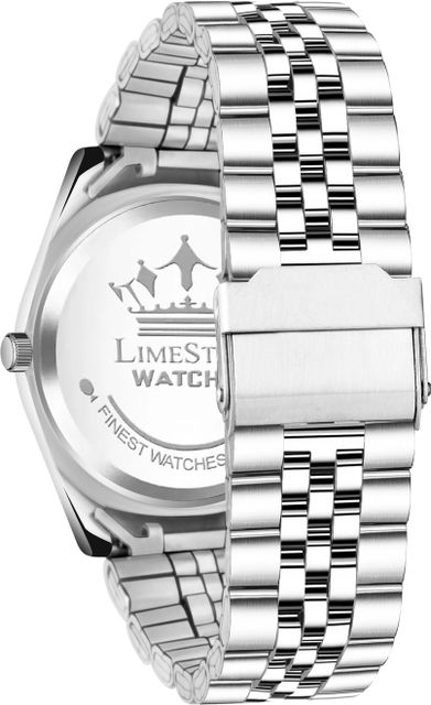 LIMESTONE Legacy Series Stainless Steel Day and Date Functioning | Stylish Chain | Quartz Analog Watch - For Men RLX032 - Image 7