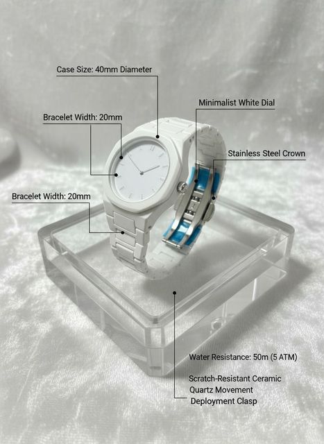 house of common GT GLO TIME Signature Arabic Numerals Analog Watch - For Men Arabic White Watch -A7 - Image 4