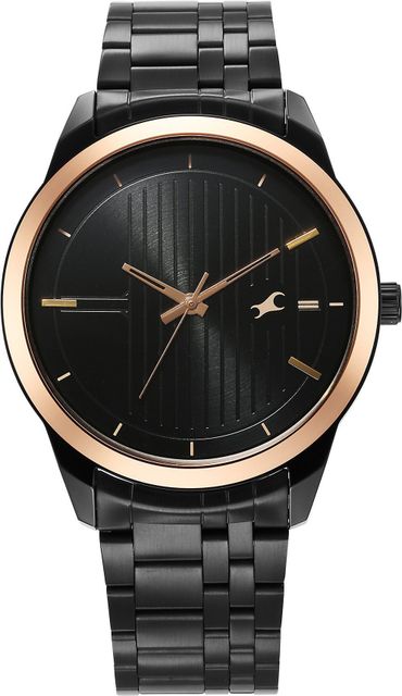 Fastrack Stunners Black Dial Steel Strap Analog Watch NT3308KM01 - Image 4