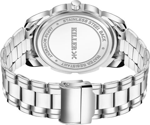 KILLER Big Dial Analog Watch - For Men KL-9301-SILVER - Image 3
