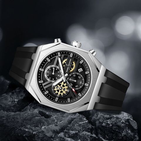 Daniel Hechter Men's Analogue Silver Dial Watch DHM1007-01 - Image 6