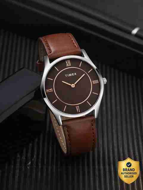TIMEX Brown Dial Analog Watch for Men TWEG357SMU02T - Image 5