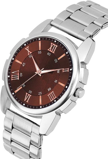 WRISTON New Stylish Casual Silver Chain Analog Watch - For Boys Stylish chain watch for Boys and Men - Image 6