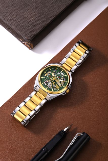 London Fog Portobello Skeleton Mechanical Watch LFM10027-33 - Image 8