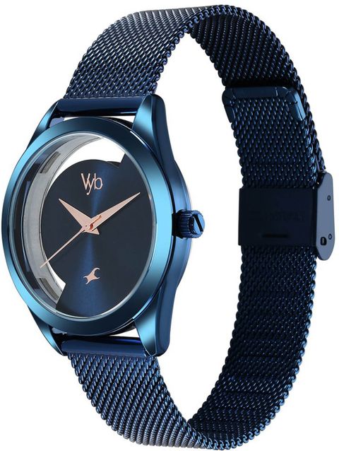 Fastrack Vyb Runway Blue Dial Steel Strap Watch - Image 8