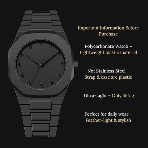 ZENGEE Analog Watch - For Men Arabic Black - Image 7