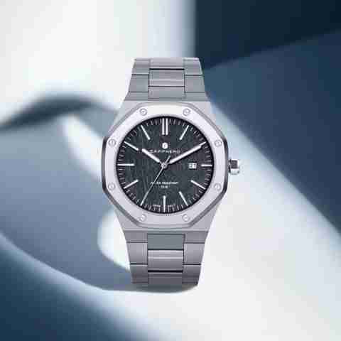 SAPPHERO Black Stainless Steel Round Dial Quartz Analog Watch - Image 5