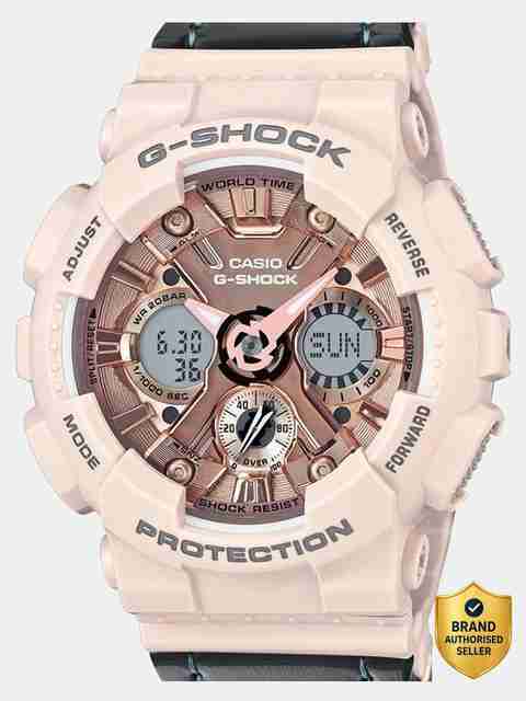 【未使用級】CASIO G-SHOCK ピンク GMA-S120MF CASIO GMA-S120MF-4ADR G-SHOCK Rose Gold Dial Pink Resin Strap