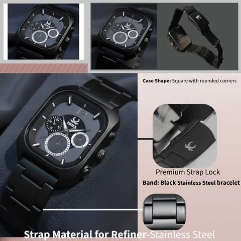 IRHA Analog Watch - For Men CHN--31_BLACK - Image 7