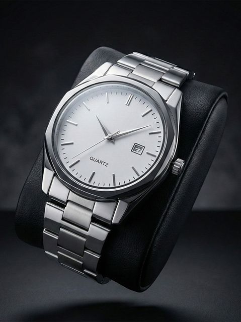 NAXWATCH Men's Silver Sky Blue Analog Quartz Watch Analog Watch - For Men NWavm040 - Image 5