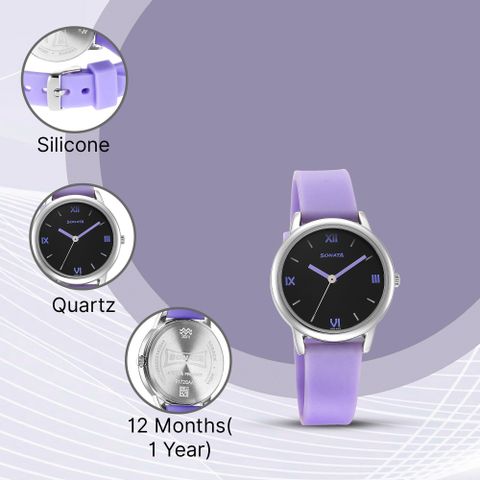 Sonata Splash 3.0 Analog Watch for Women 8172SP04 - Image 7