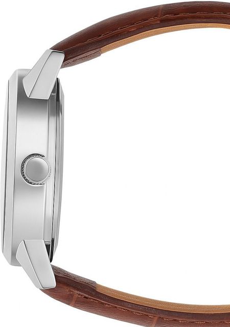 homt Premium Brown Belt Day-Date Round display Analog Watch - For Men Waterproof with Working Day-Date Office & casual wear Gents watch - Image 6