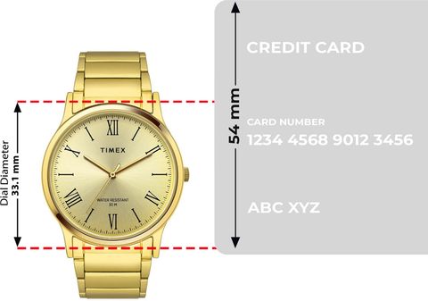 TIMEX Round 39mm Champagne Dial Analog Watch - For Men TW000R431 - Image 8