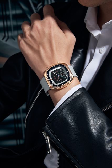 Daniel Hechter Bercy Collection Men's Square Dial Silicon Watch - Image 6