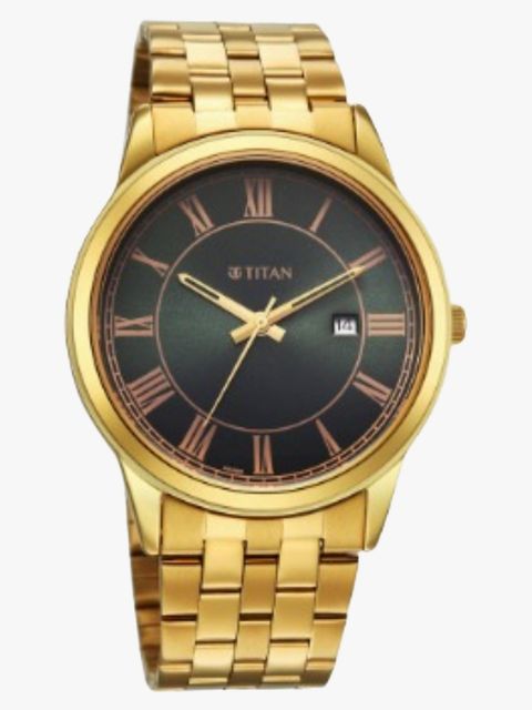 Titan Karishma Festive 3.0 Quartz Green Dial Men's Watch - Image 6