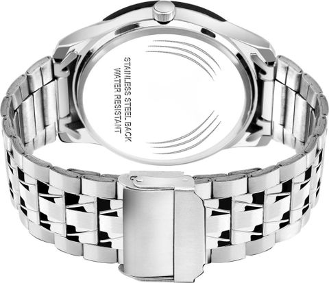 SKOAL ALPHA-R-AVO-SIL-STL Fancy Design Stylish ALPHABET R Dial Silver Leather Strap Men Wrist Watch àªàª¡àª¿àª¯àª¾àª³ - Image 8