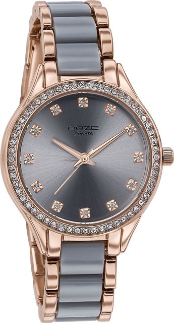 Sonata Poze Color Sway Quartz Grey Round Dial Women's Watch Analog Watch - For Women SP80054KM02W - Image 6