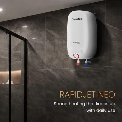Crompton 3 L Instant Water Geyser (Rapid Jet Neo 3L Instant Geyser, White) (White) - Image 5
