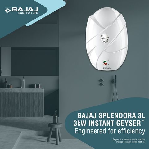 Bajaj Flora 3L Instant Water Geyser (White) - Image 7