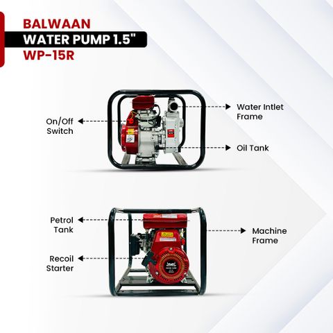 Balwaan Krishi WP-15R 1.5 HP Water Pump - Image 6