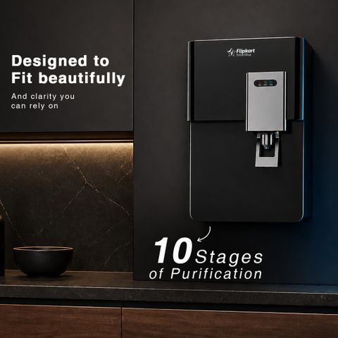 Flipkart SmartBuy PureAura 9L RO+UV+UF Water Purifier (Black) - Image 8
