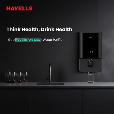Havells Fab Neo 7L RO+UF Water Purifier, Black - Image 7