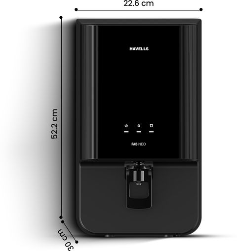Havells Fab Neo 7L RO+UF Water Purifier, Black - Image 4