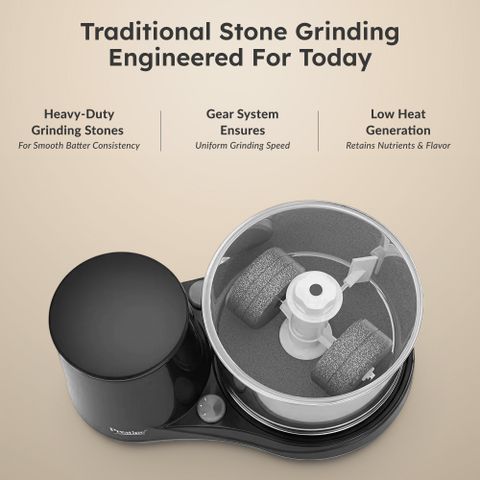 Prestige Ultima Pro Wet Grinder 200W, 2L, Black - Image 5