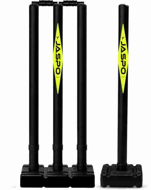 Jaspo Power Hit Wicket Set for All Age |Full Size PVC Cricket Stumps|Strong & Portable (Black) - Image 5