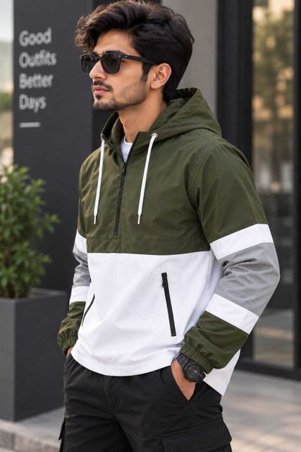 RAXHA Colorblock Men Wind Cheater - Image 7