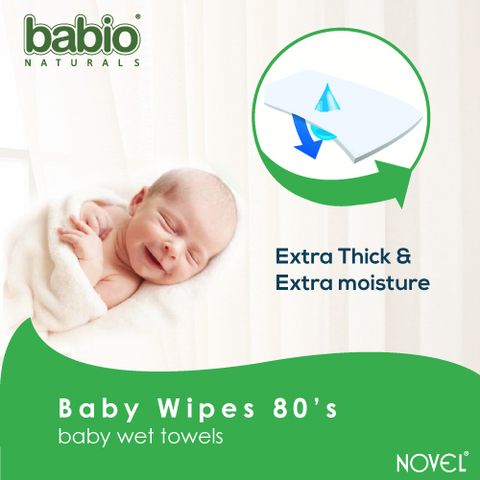 NOVEL Baby Wipes 80 Sheets pack of 5/with Lid (400 Wipes) - Image 5