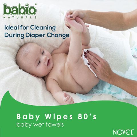 NOVEL Baby Wipes 80 Sheets pack of 5/with Lid (400 Wipes) - Image 7