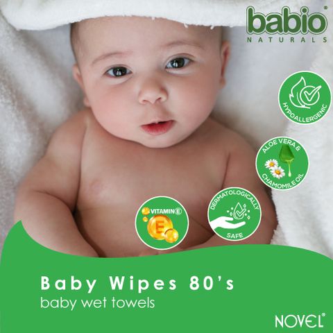 NOVEL Baby Wipes 80 Sheets pack of 5/with Lid (400 Wipes) - Image 4