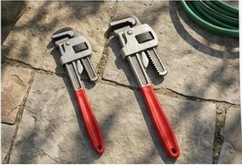 manvi Hand Tool Combo 12 inch & 14 inch Hand Tool Pipe Wrench Combo 12 inch & 14 inch Single Sided Pipe Wrench (Pack of 2) - Image 6