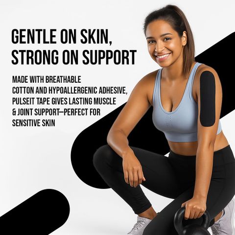 SHIFTER Kinesiology Tape for Injury Support (Black) - Image 7