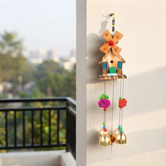 Radhe Decore ANM Wooden Wind Chime Aluminium Windchime 76% off 999₹237