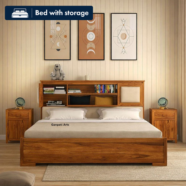 Ganpati Arts Maharaja King Box Bed