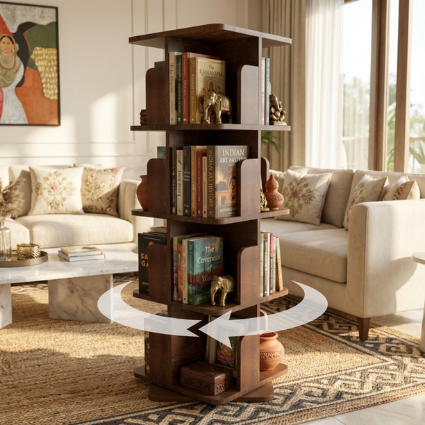 COGO 4 Tier Revolving Bookshelf